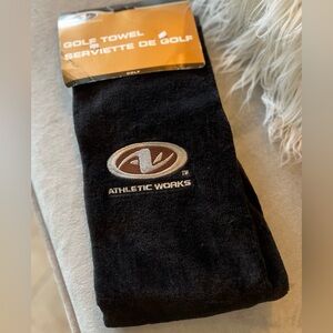 Athletic Works Black Golf Towel